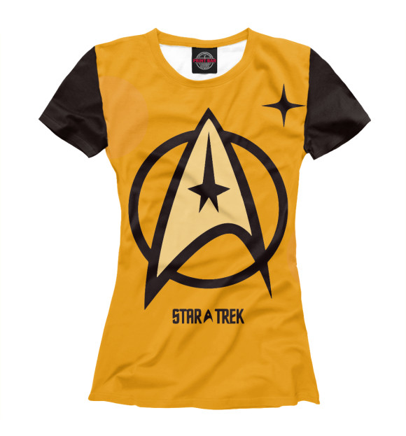 Женская футболка с изображением Star Trek цвета Белый