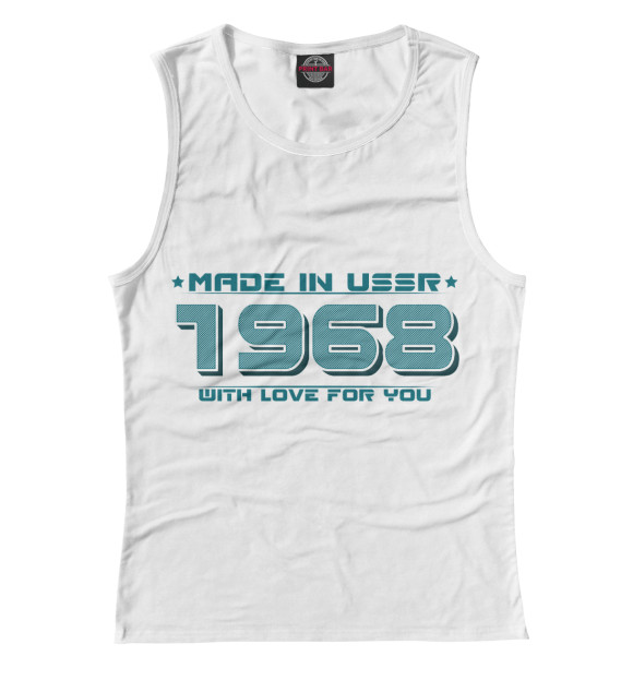 Майка для девочки с изображением Made in USSR 1968 цвета Белый