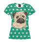 Женская футболка Pug