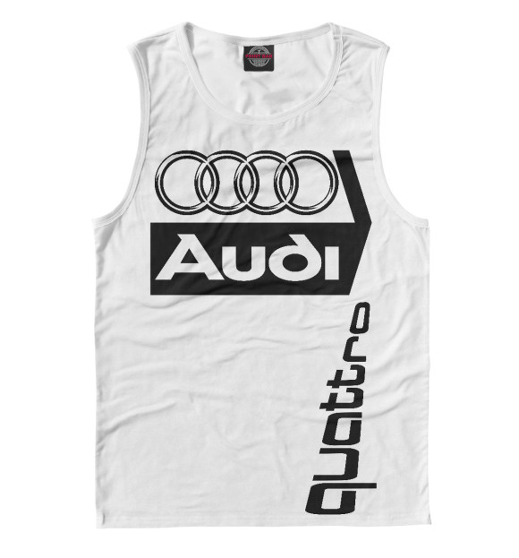 Майка для мальчика с изображением Audi цвета Белый