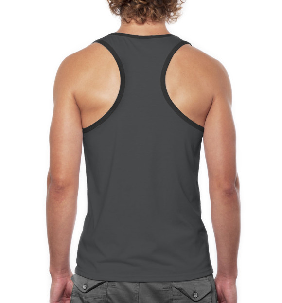 Мужская майка-борцовка с изображением МакГрегор Король цвета Белый