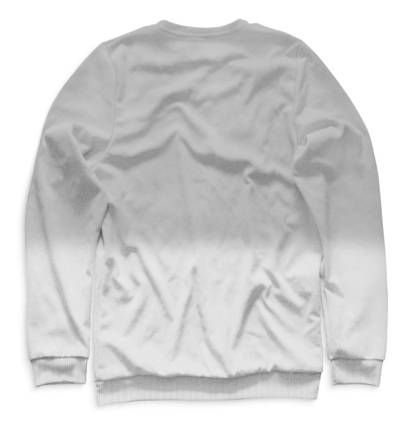 Женский свитшот с изображением Коты цвета Белый