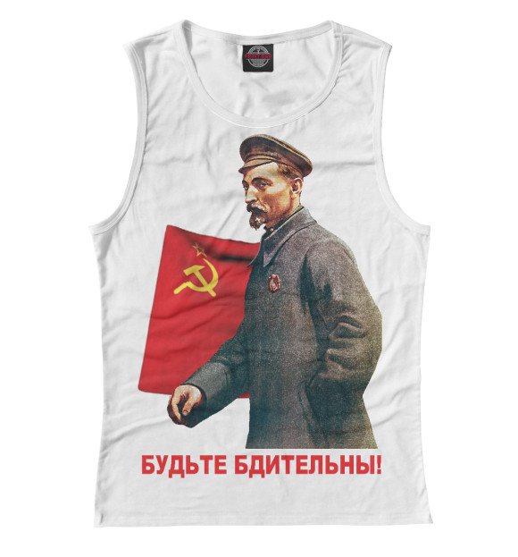 Майка для девочки с изображением Дзержинский цвета Белый