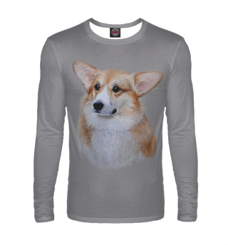 Мужской лонгслив Corgi dog