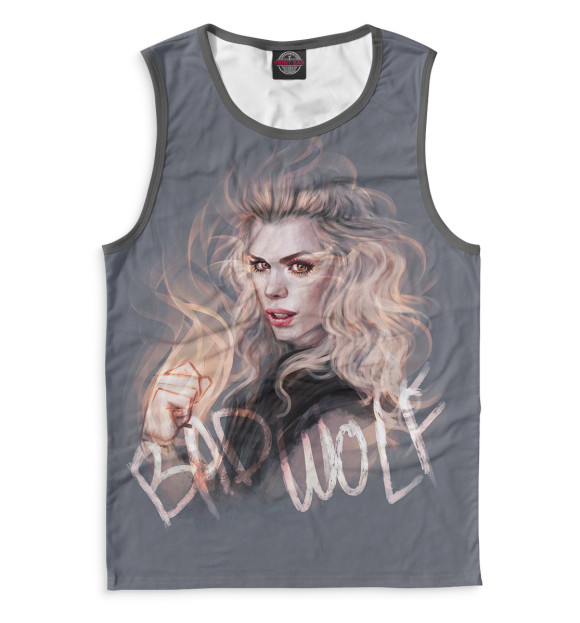 Мужская майка с изображением Доктор Кто цвета Белый