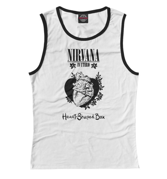 Майка для девочки с изображением Nirvana цвета Белый