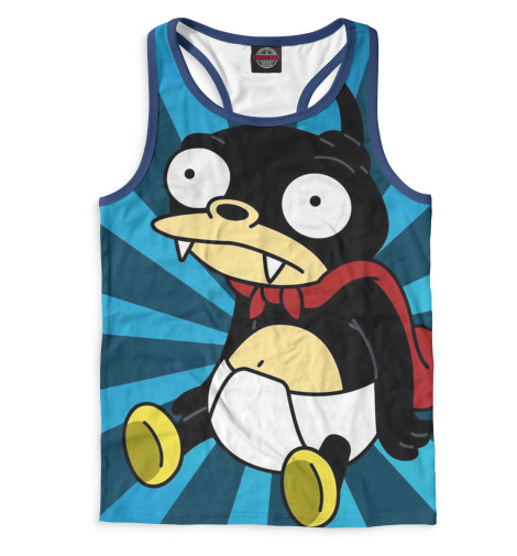 

Майки борцовки Print Bar, Белый, Зубастик