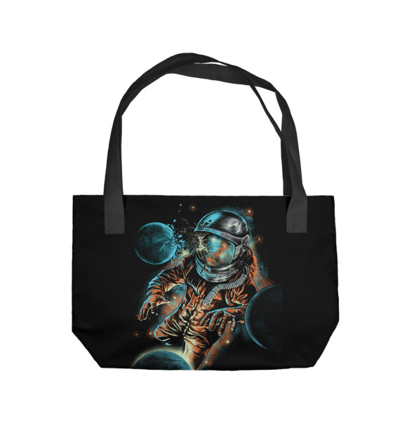 Пляжная сумка с изображением Космическое воздействие цвета 