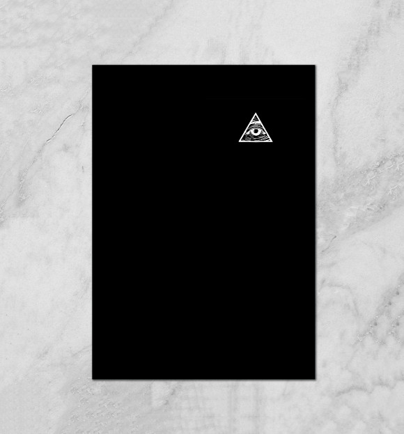 Плакат с изображением Illuminati цвета Белый