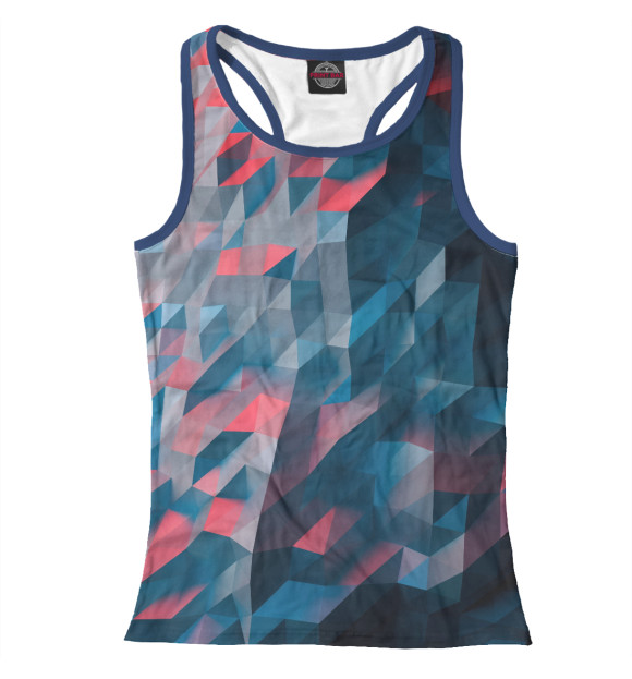 Женская майка-борцовка с изображением Абстракция цвета Белый