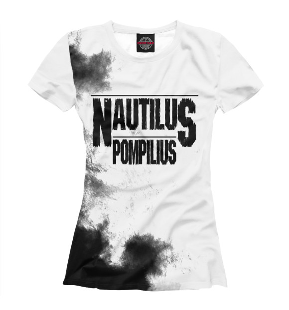 Женская футболка с изображением Nautilus Pompilius цвета Белый