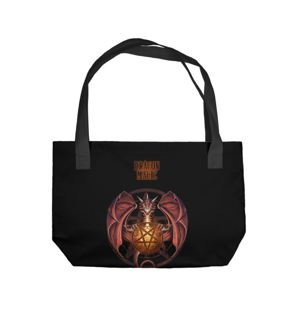 Пляжная сумка с изображением Dragon Magic цвета 