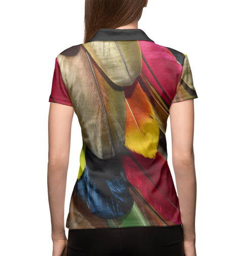 

Поло Print Bar, Белый, Перья