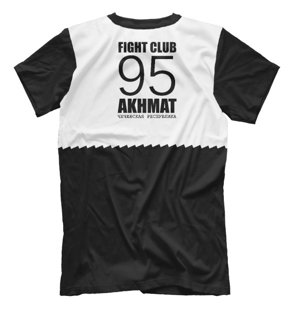 Мужская футболка с изображением Akhmat Fight Club цвета Белый