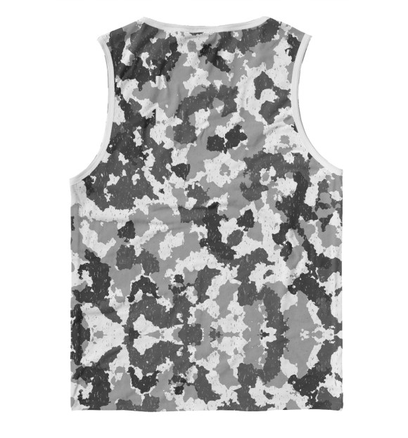 Мужская майка с изображением Ride White Camo цвета Белый