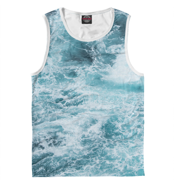 Майка для мальчика с изображением Море цвета Белый