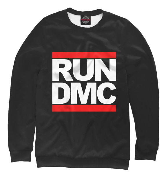 Свитшот для девочек с изображением Run-D.M.C. цвета Белый