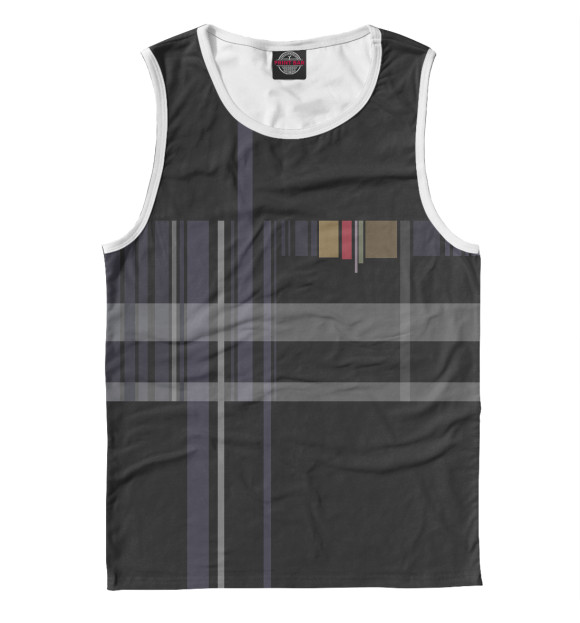 Мужская майка с изображением issy цвета Белый