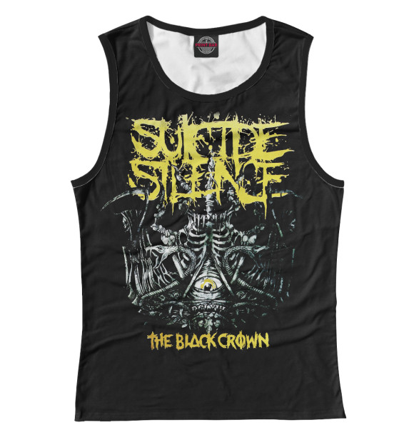 Майка для девочки с изображением Suicide Silence цвета Белый