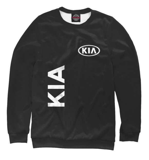 Свитшот для девочек с изображением Kia цвета Белый