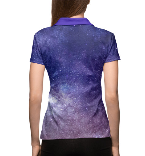 

Поло Print Bar, Белый, Космос