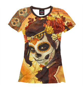 Женская футболка День мёртвых, Мексика