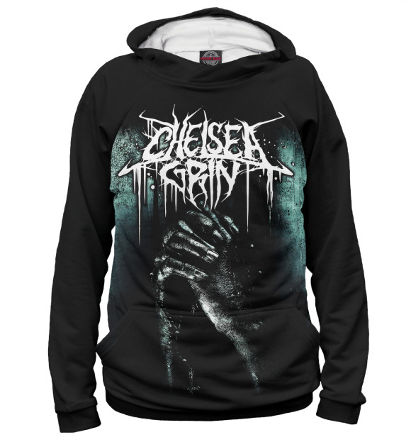 Женское худи с изображением Chelsea Grin цвета Белый