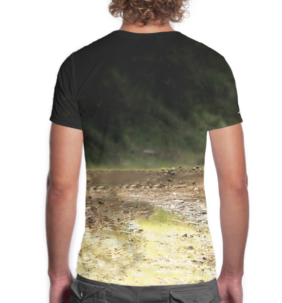 Мужская футболка с изображением Квадроцикл цвета Белый