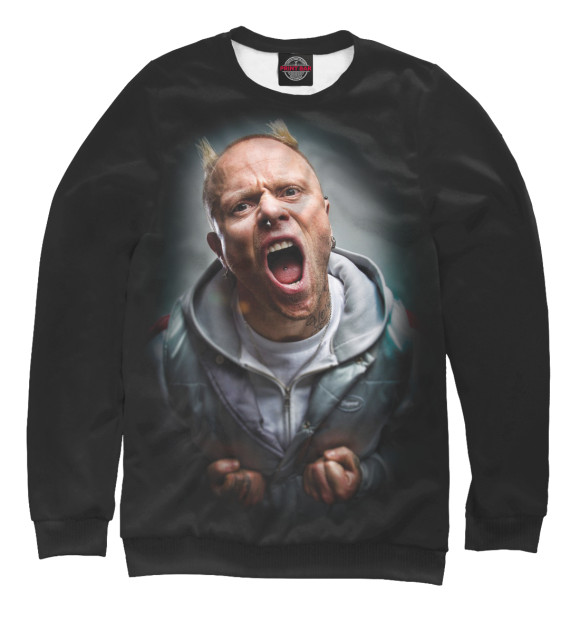 Свитшот для девочек с изображением Keith Flint цвета Белый