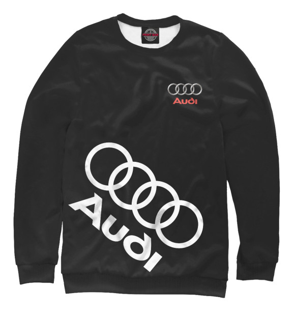 Свитшот для мальчиков с изображением Audi цвета Белый