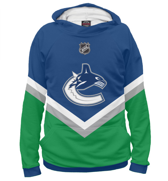 Женское худи с изображением Vancouver Canucks цвета Белый