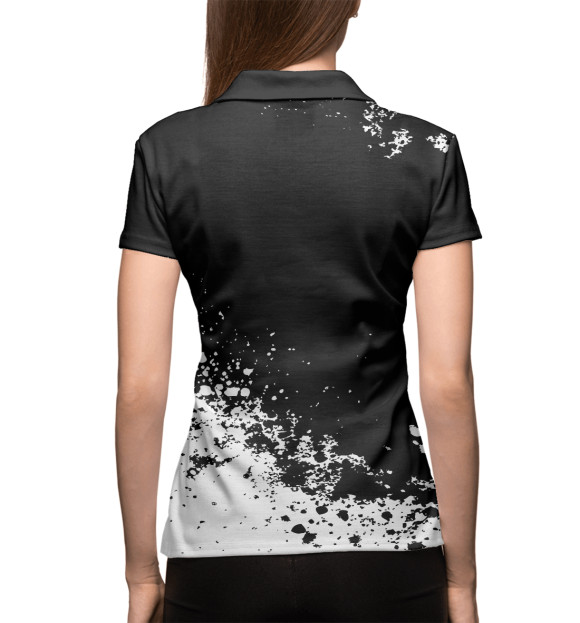 Женское поло с изображением Audi abstract sport uniform цвета Белый