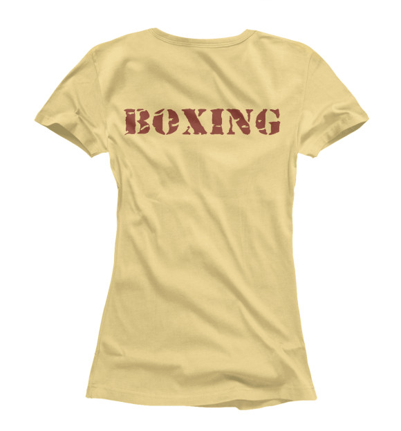 Женская футболка с изображением Boxing Ccub цвета Белый