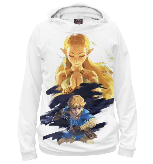Худи для девочки с изображением The Legend Of Zelda цвета Белый