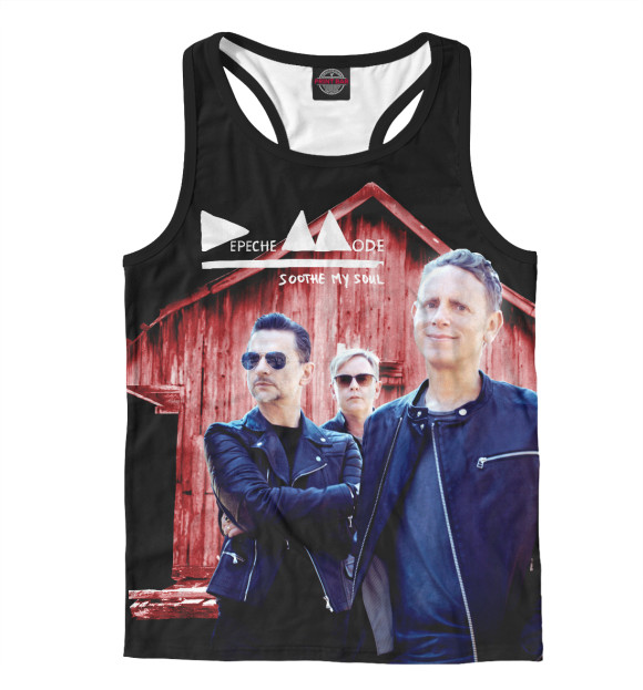 Мужская майка-борцовка с изображением Soothe My Soul цвета Белый