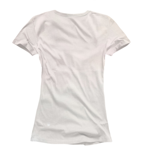 Женская футболка с изображением Этот глупый свин не понимает мечту девочки-зайки цвета Белый