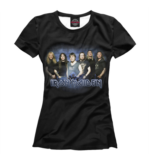 Футболка для девочек с изображением Iron Maiden цвета Белый
