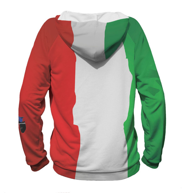 Мужское худи с изображением Сборная Италии цвета Белый