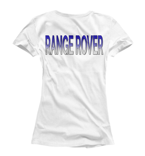 Женская футболка с изображением range rover цвета Белый