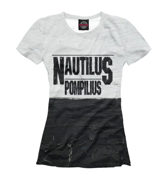Женская футболка с изображением Nautilus Pompilius цвета Белый