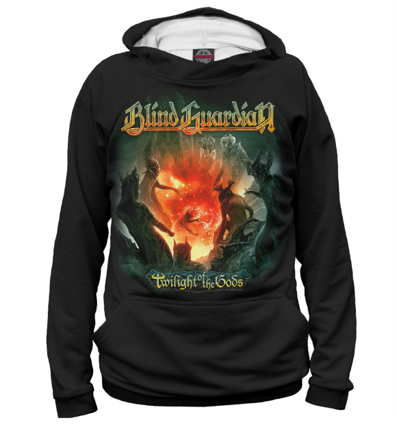 Мужское худи с изображением Blind Guardian цвета Белый