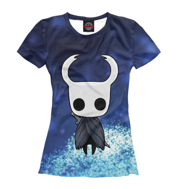 Женская футболка с изображением Hollow Knight цвета Белый