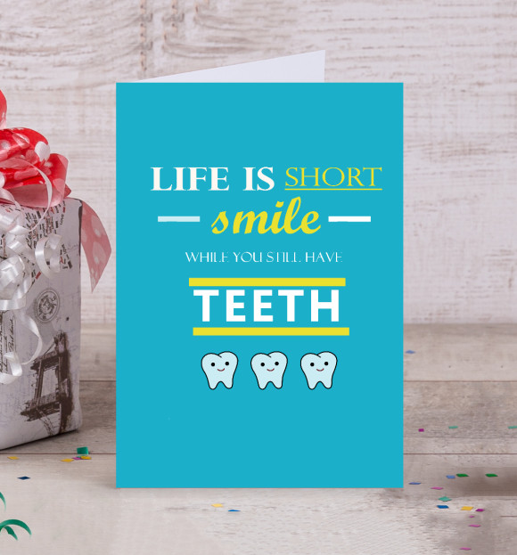 Открытка с изображением Dental Wisdom цвета Белый