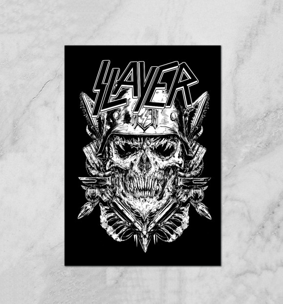 Плакат с изображением Slayer цвета Белый