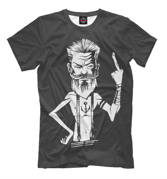 Футболка для мальчиков с изображением Hipster цвета Молочно-белый