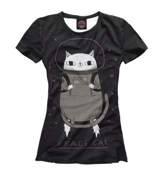 Женская футболка Space cat