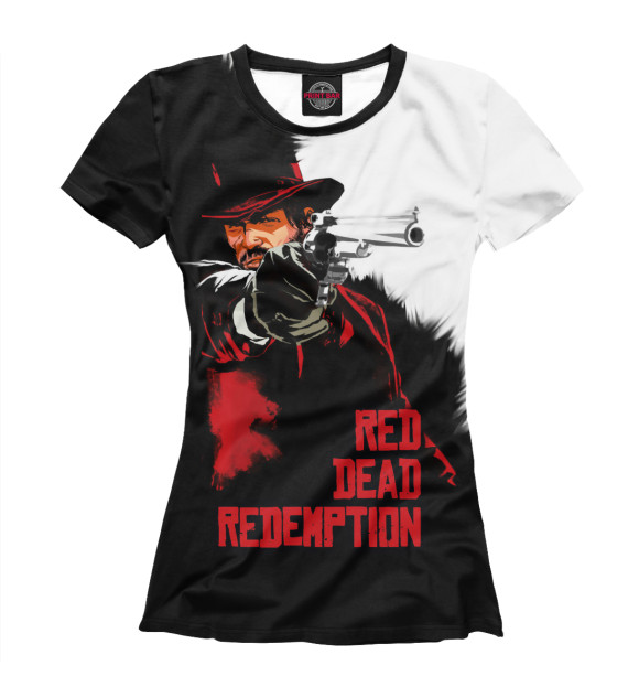 Футболка для девочек с изображением Red Dead Redemption цвета Белый
