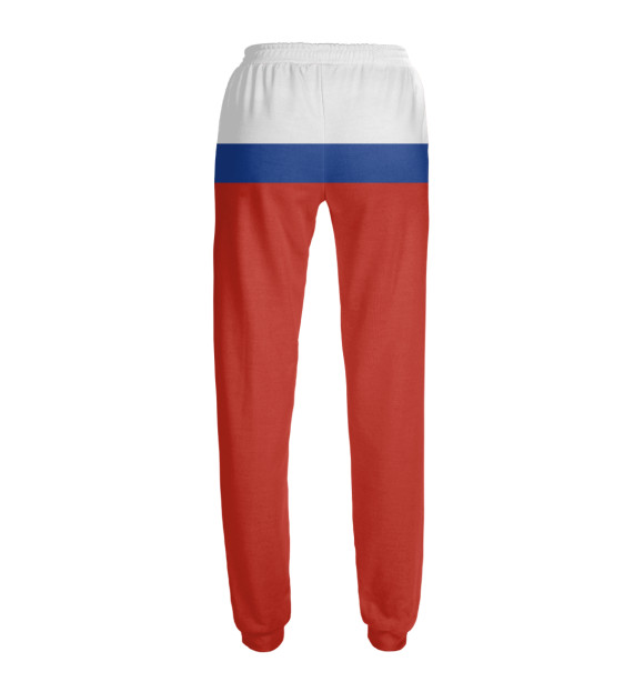 Женские спортивные штаны с притом Вперёд Россия! цвета Белый Женские спортивные штаны с изображением Вперёд Россия! цвета Белый