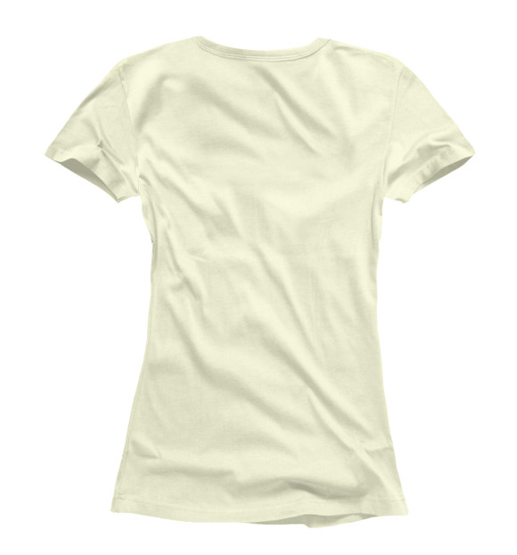 Женская футболка с изображением Перья бохо цвета Белый