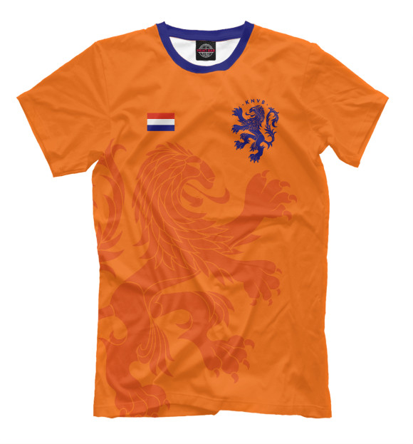 Футболка для мальчиков с изображением Голландия цвета Оранжевый